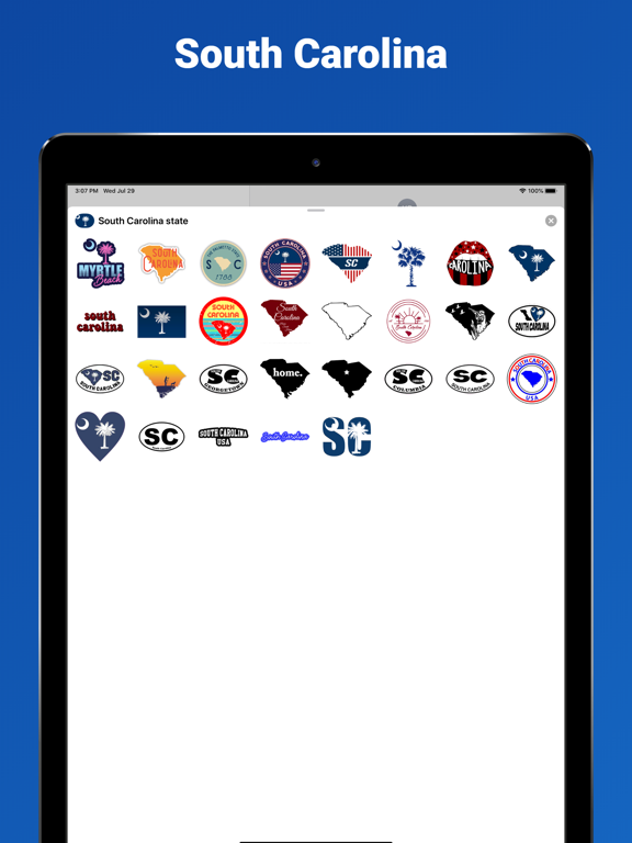 Screenshot #4 pour South Carolina emoji stickers