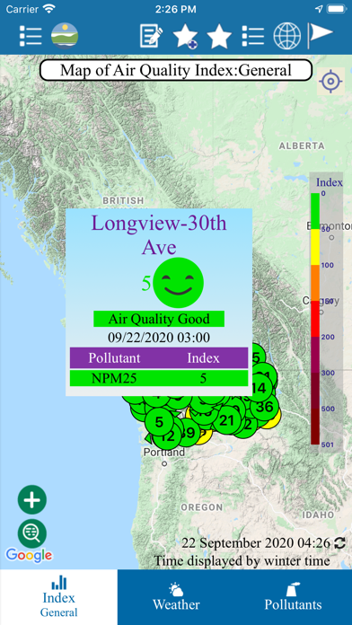 Air Quality WA Screenshot