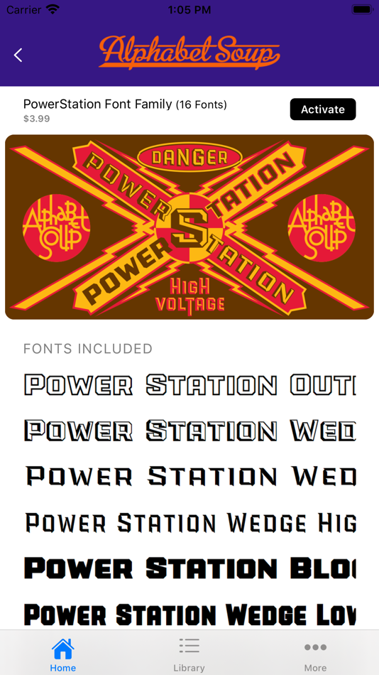 #3. Alphabet Soup Fonts (iOS) By: Mister Retro
