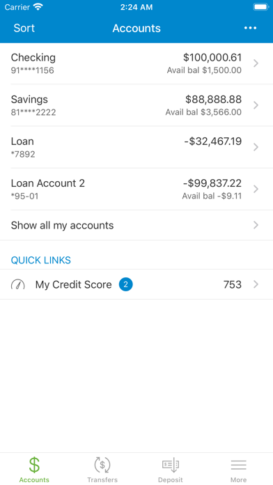 Oklahoma Federal Credit Union Screenshot