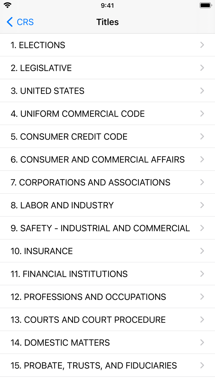 Colorado Revised Statutes 2020