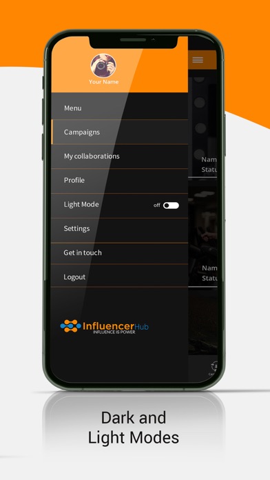 Influencer Hub Screenshot