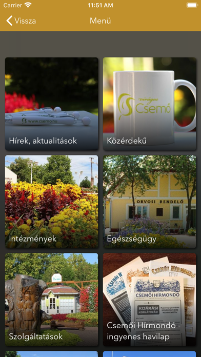 CSEMŐ, a virágos település Screenshot