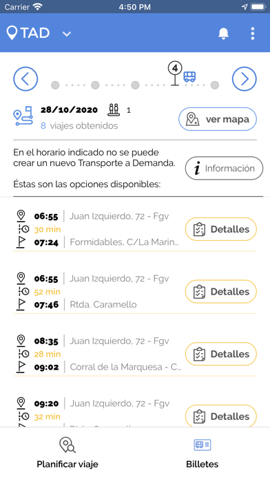 TAD - Transporte a Demanda Screenshot