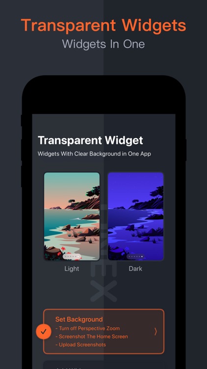 Transparent Widget - OneWidget