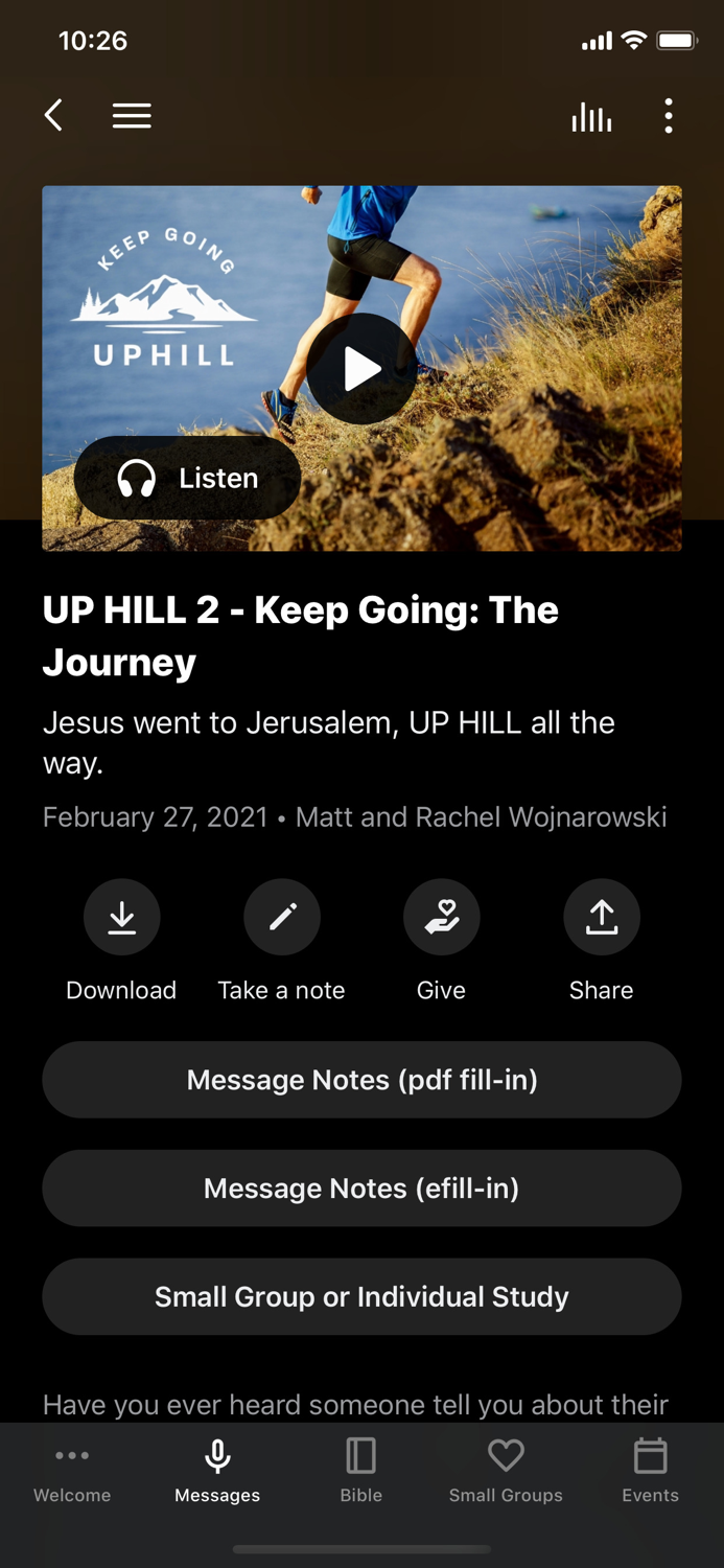 The Church Next Door App