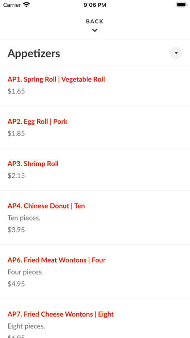Tan's Asian Cafe Screenshot