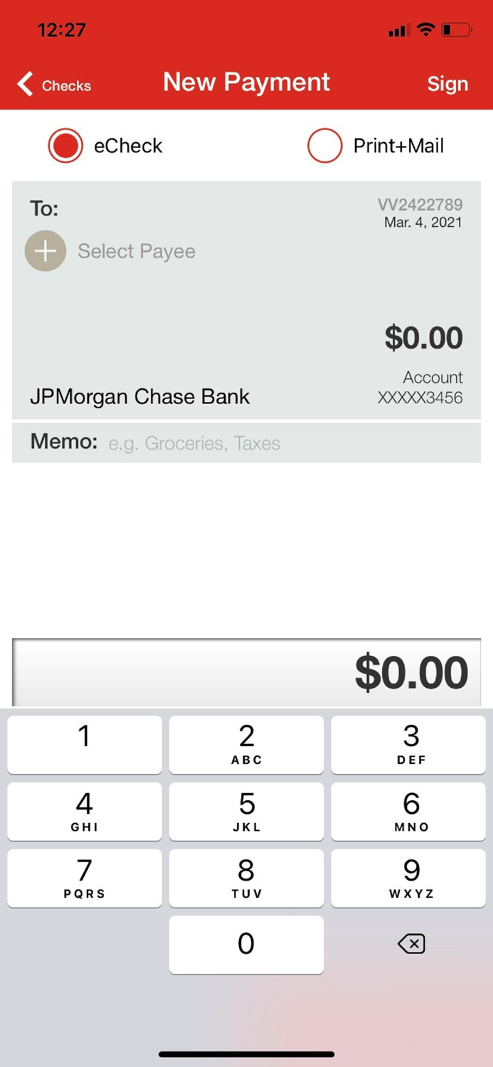 Deluxe Mobile Checkbook