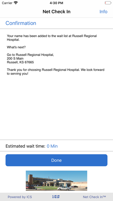 Russell Regional Hospital Screenshot