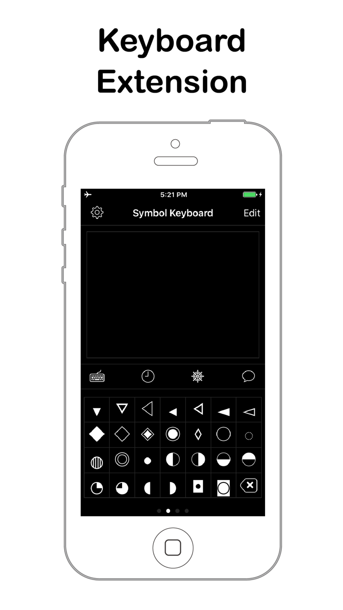 Symbol Keyboard for Message