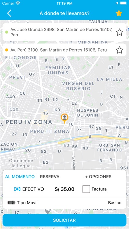 Taxi Estrella Perú screenshot-3