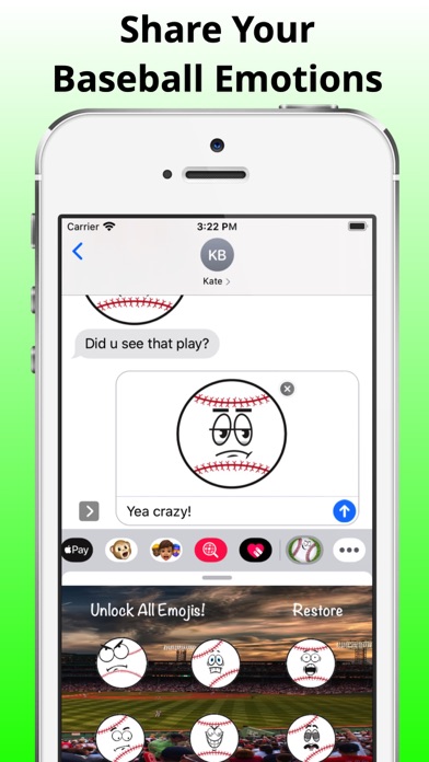 Home Run Baseball MLB Emojis Screenshot