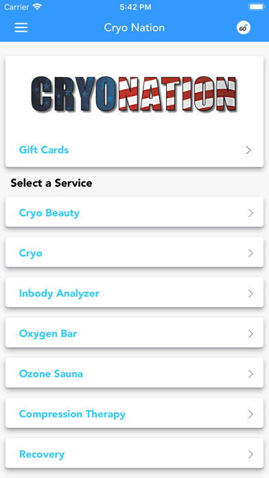 Cryo Nation Wellness Screenshot