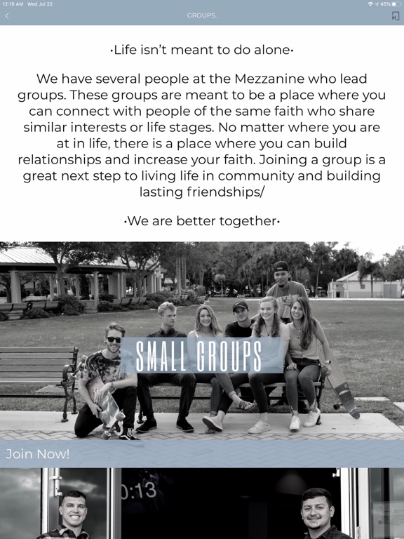 Screenshot #4 pour Mezzanine Church app