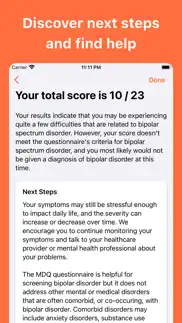 bipolar disorder test iphone screenshot 3