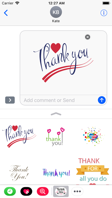 Thank You Stickers 2018 Screenshot