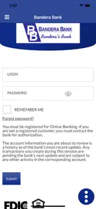 Bandera Bank Mobile Banking screenshot #1 for iPhone