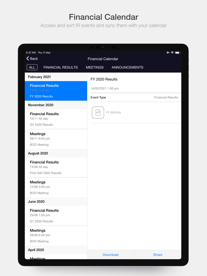 TAQA Investor Relations
