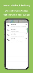 Lemon - Rides & Delivery screenshot #3 for iPhone