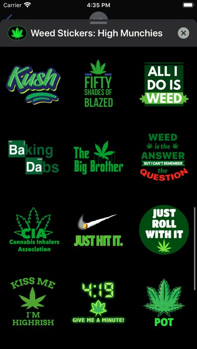 Weed Stickers: High Munchies Screenshot