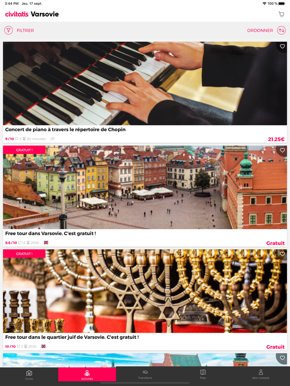 Screenshot #5 pour Guide de Varsovie Civitatis