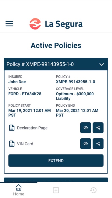 La Segura Mexico Insurance Screenshot