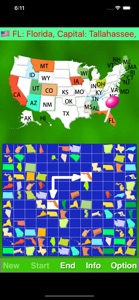 Map Solitaire USA by SZY screenshot #1 for iPhone