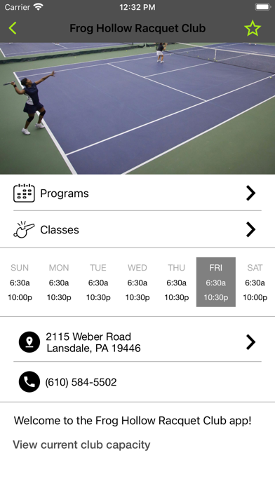 Frog Hollow Racquet Club Screenshot