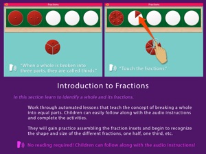 Montessori Preschool Fractions screenshot #2 for iPad
