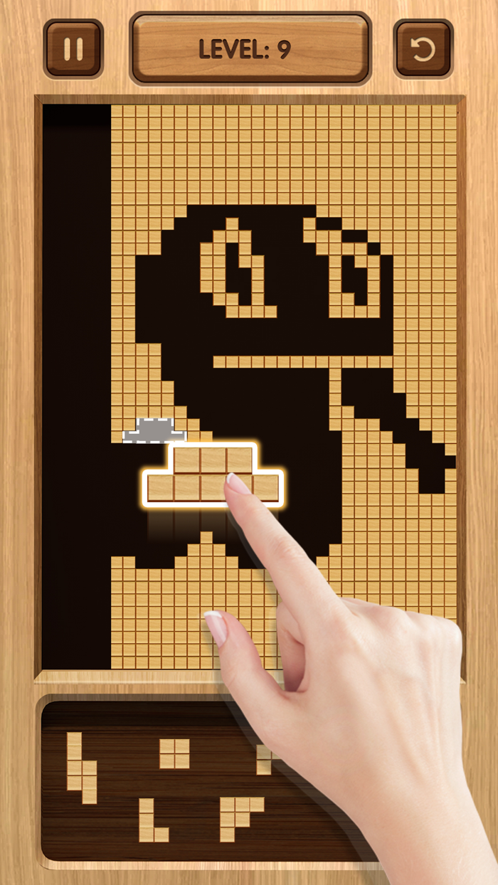 Wood Blast Fill Up Cube Crush