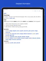 dictionary of latin language iPad Captures Décran 2