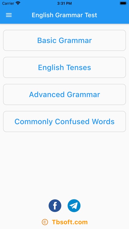 English Grammar & Test