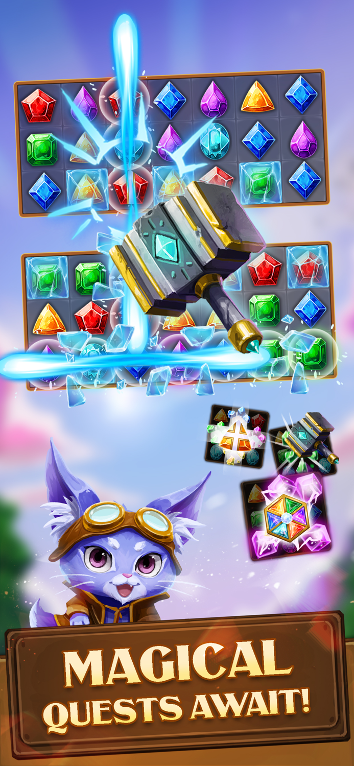 Fantasy Gems  Match 3 Puzzle