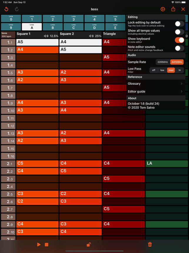 ‎October - Chiptune Maker Screenshot