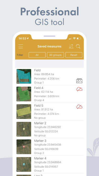 GPS Fields Area Measure Map Screenshot