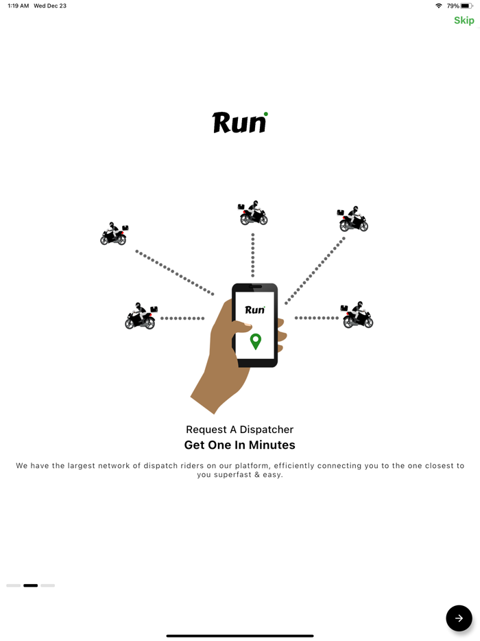 Run Dispatch Hailing App