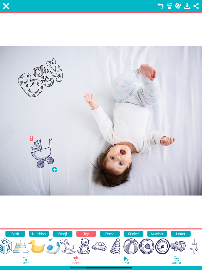 Baby Photo-Editor Milestone