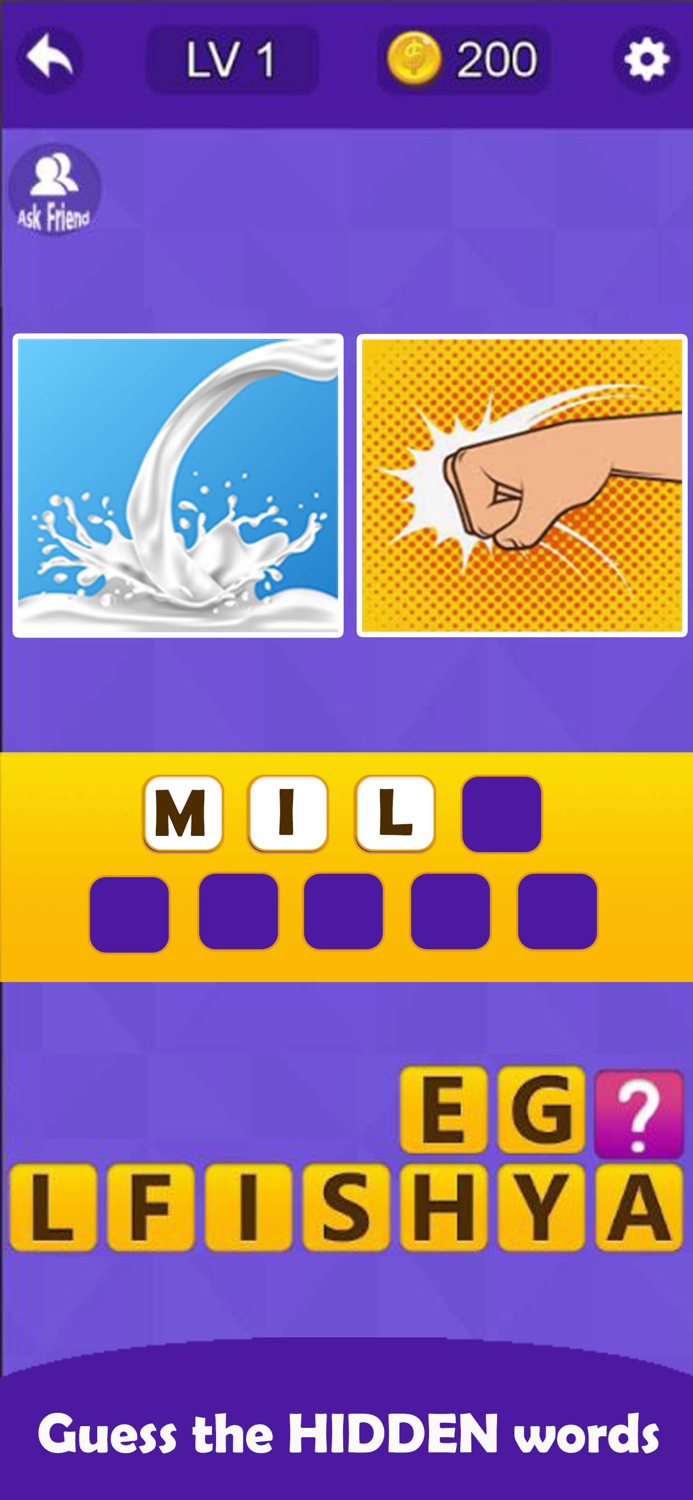 2 Pics 1 Word - Guess Word