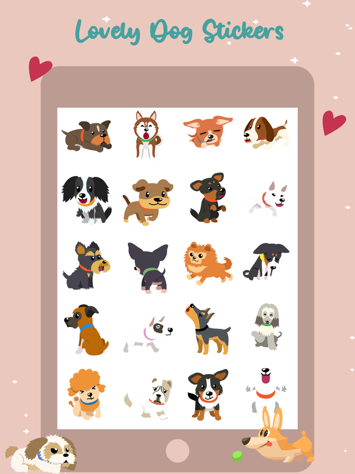 Lovely Dog Stickers Pack