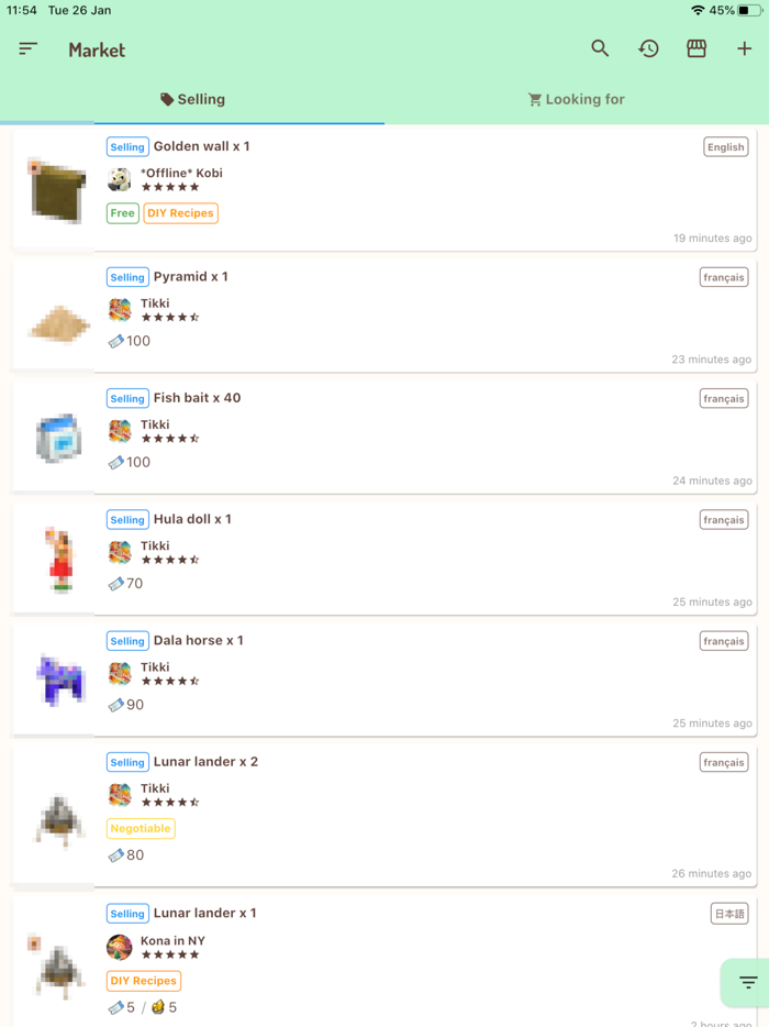 Ani Market for Animal Crossing