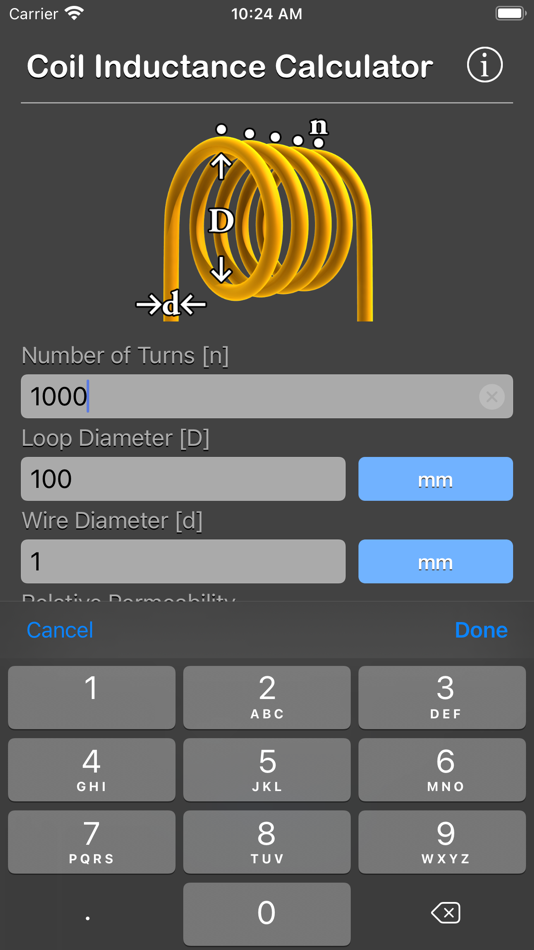 #2. Coil Inductance Calculator (iOS) 由: Nitrio
