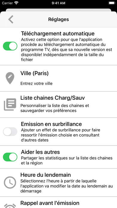 Programme TV "À la téloche" Screenshot