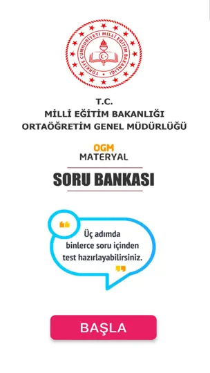 OGM Materyal Soru Bankası iPhone Ekran Görüntüsü 1