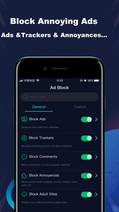 Screenshot #1 pour Adblock - Ad Blocker & Filters