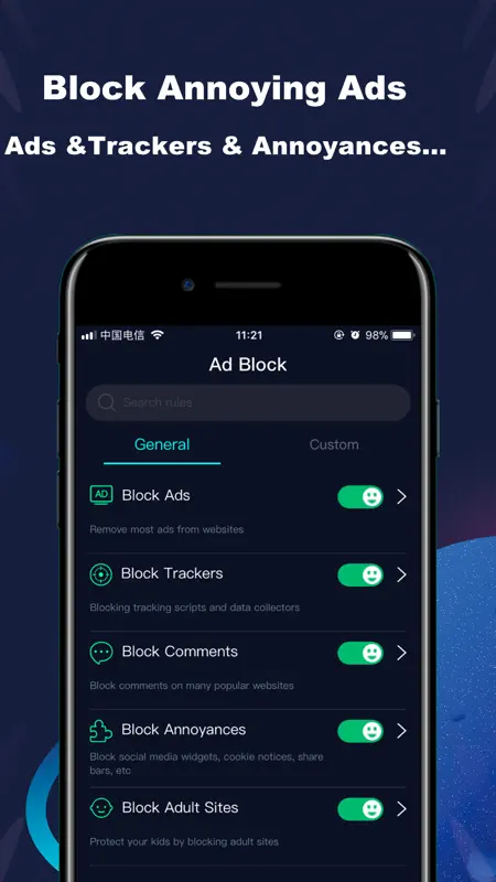 Ad Blocker & Filters screenshot 1 of 4