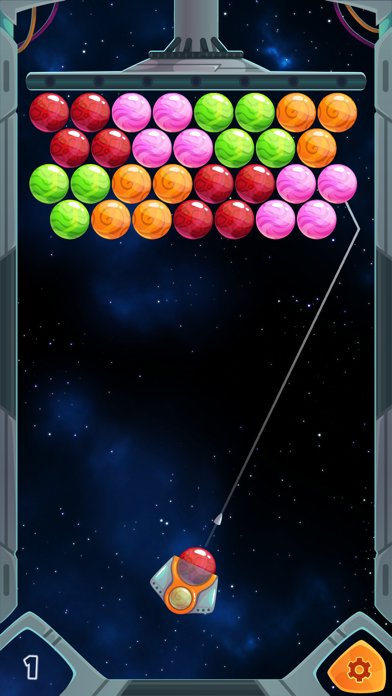 Bubble Shooter Planets Screenshot