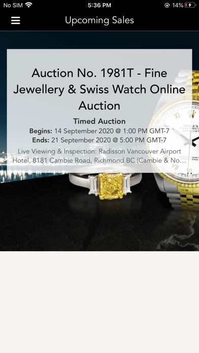 Federal Auction Service Screenshot