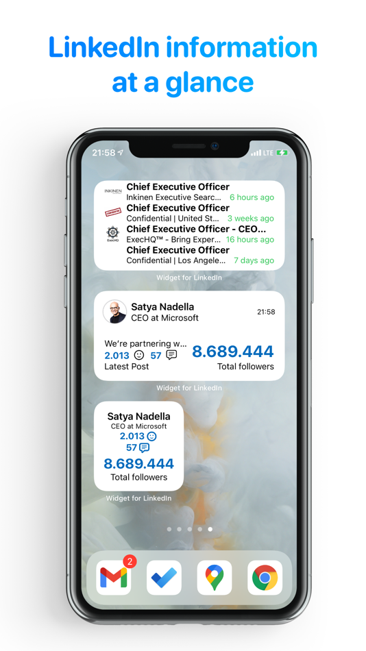 #1. Widgets for LinkedIn (iOS) Von: Ibrahim Atli