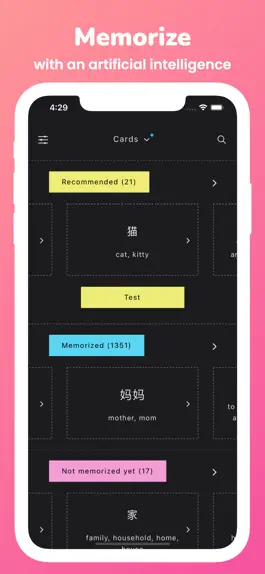 Game screenshot Memorize: Learn Chinese Words mod apk