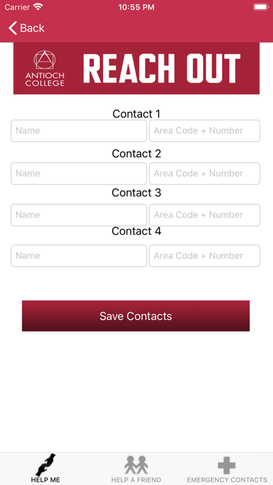 Antioch College Reach Out Screenshot